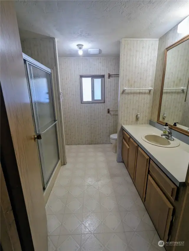 Primary Bath with walk-in shower