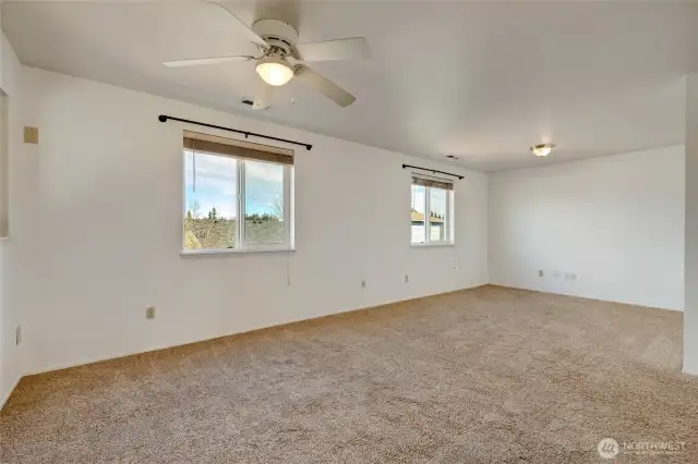 Huge upstairs loft/den area