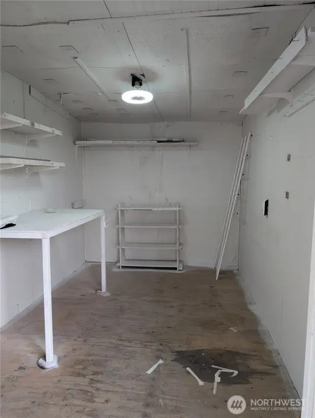 Shed interior
