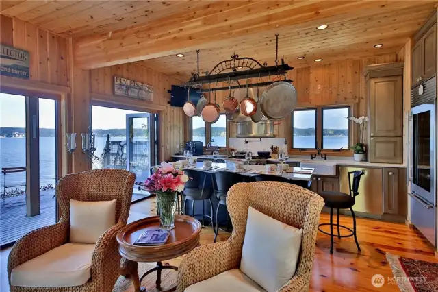 Another view of downstairs beach house.