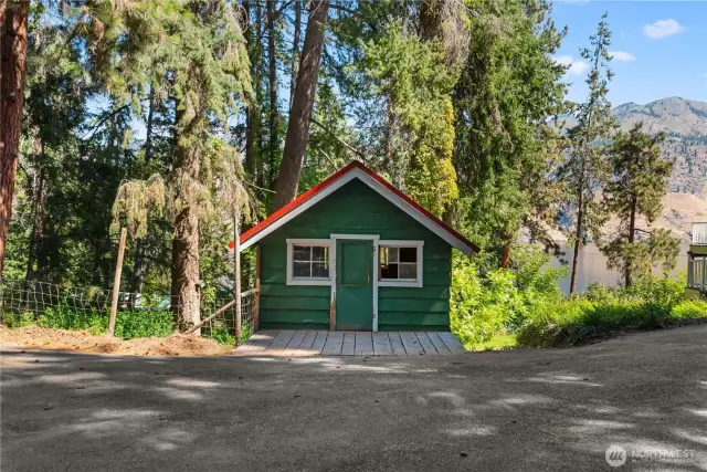 Affectionately known as the "Peanut Shell," this little diamond in the rough has been used as a sleeping cabin.