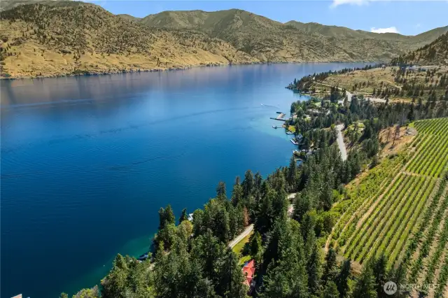 The views looking down lake aren't bad either!