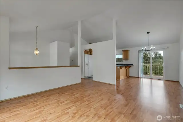 Large open living room upstairs!