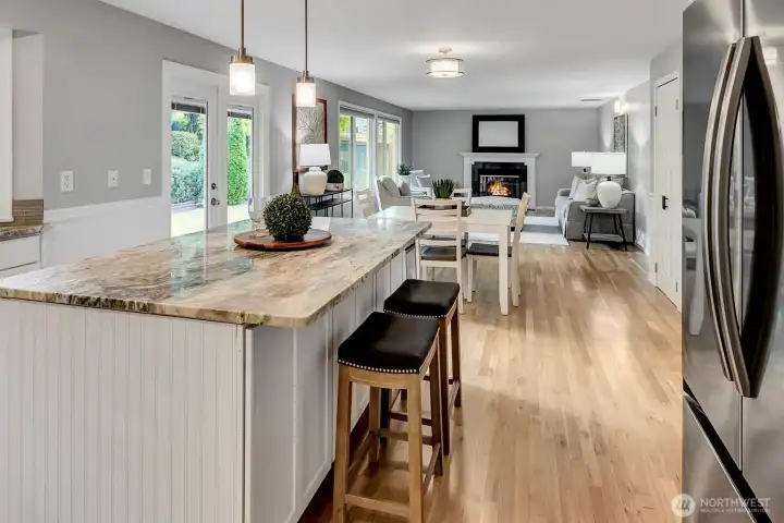 Breakfast bar.