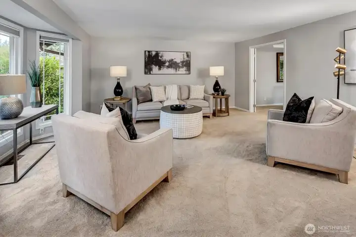 Light filled living room.
