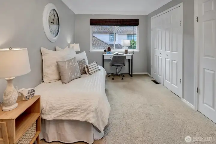 Additional guest bedroom also makes a great home office.