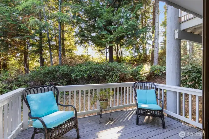 Balcony off the living room