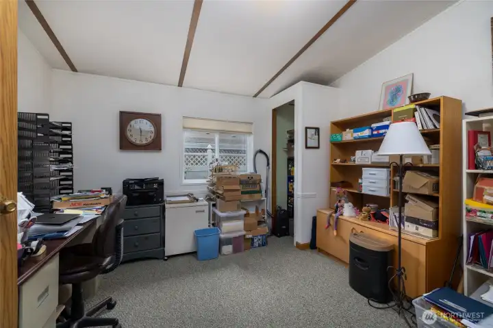 Office space or third bedroom.