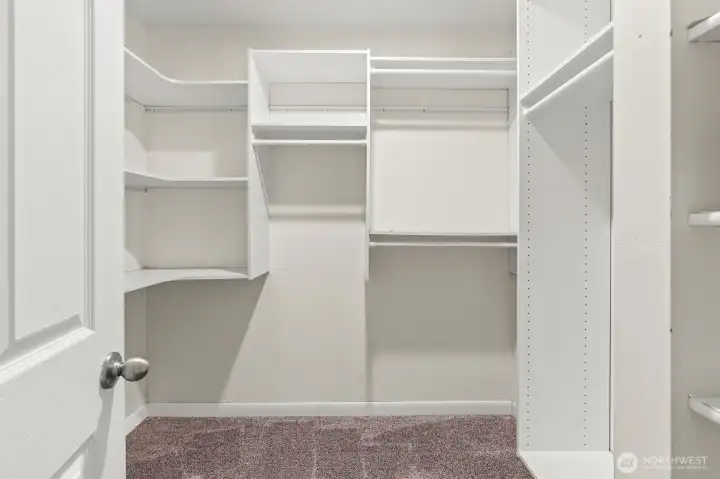Primary walk in closet