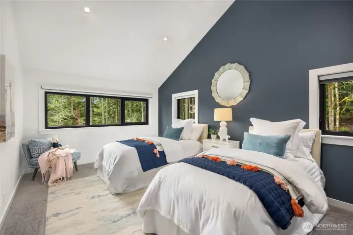 Upstairs west bedroom.