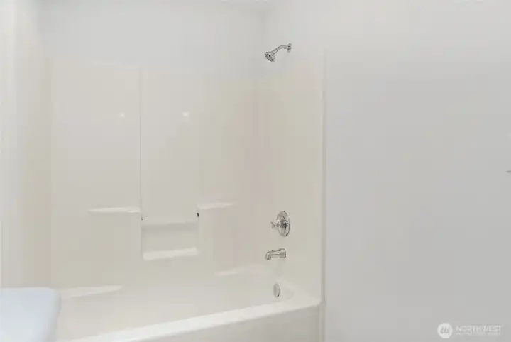 Full bath shower and tub