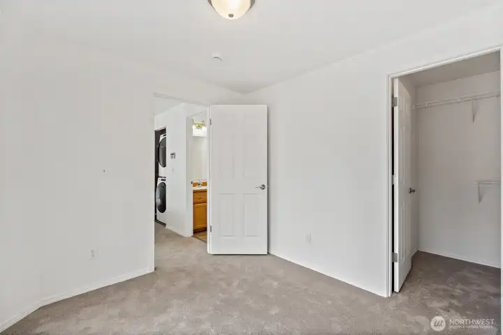 View leading out of second bedroom.