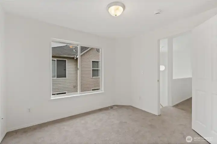 Second bedroom large window.