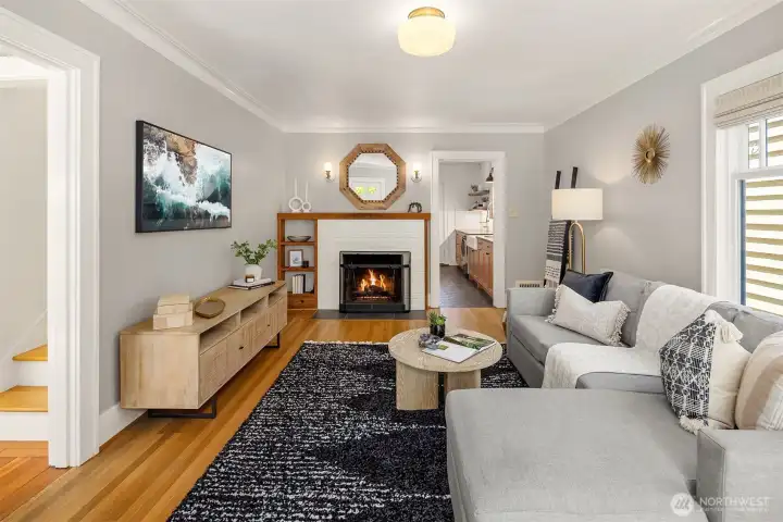 Crown molding.