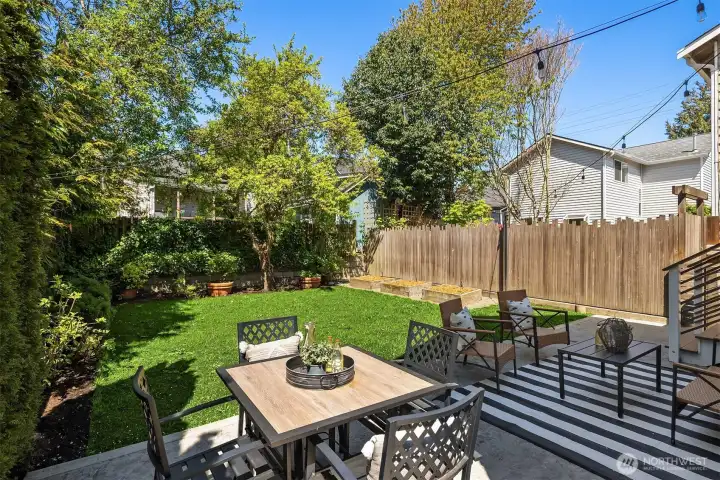You'll LIVE in this yard in the summertime.