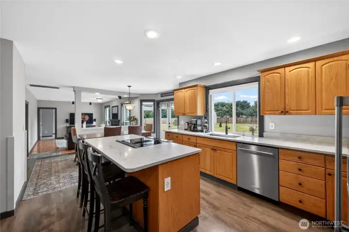 Additional view of the kitchen.