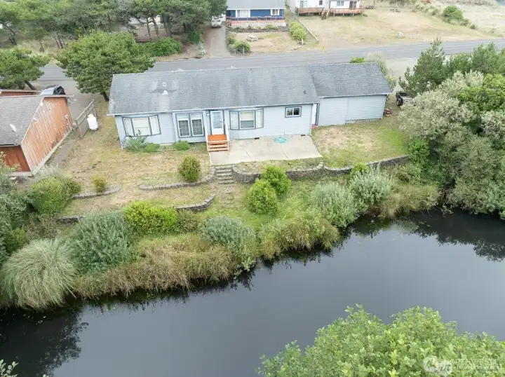 View of the canal from back of house