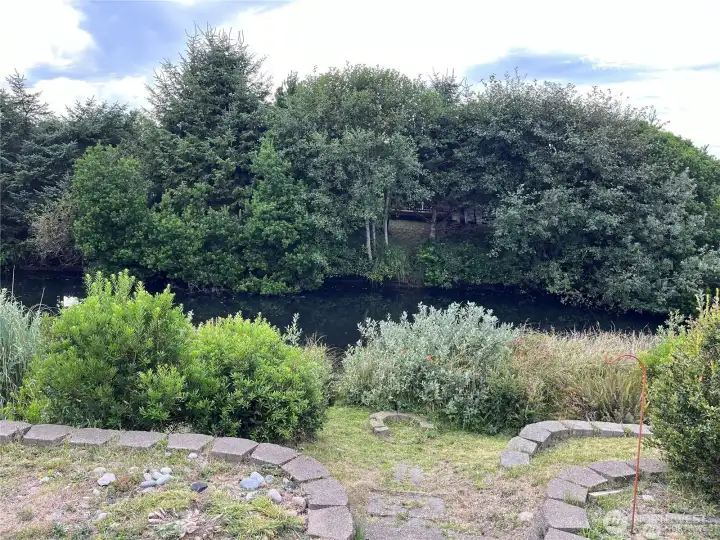 Steps to the canal