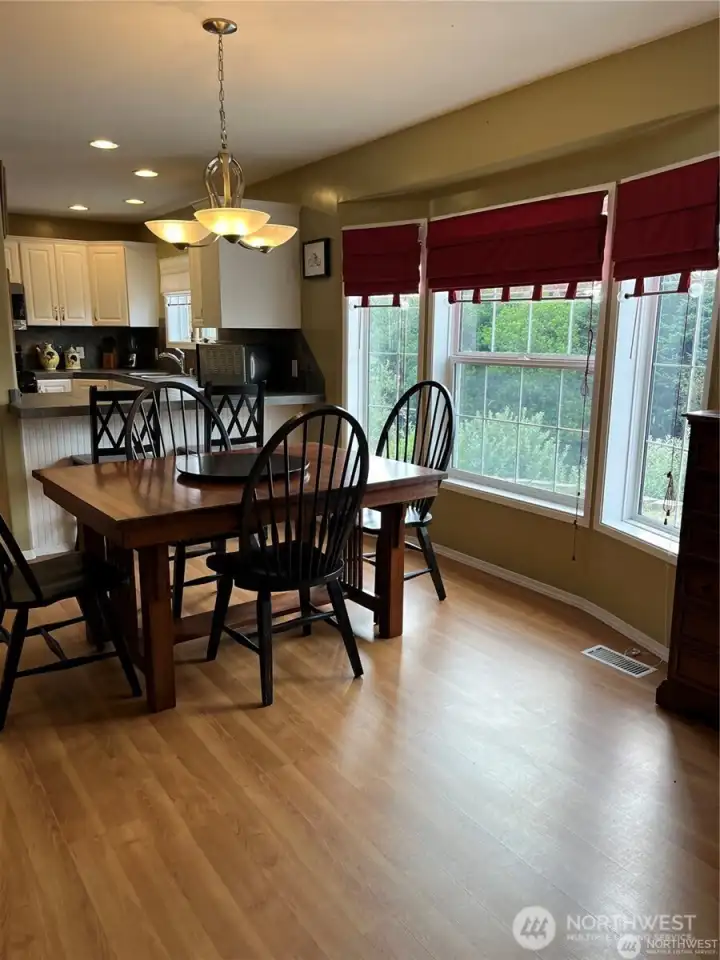 Dining room staged