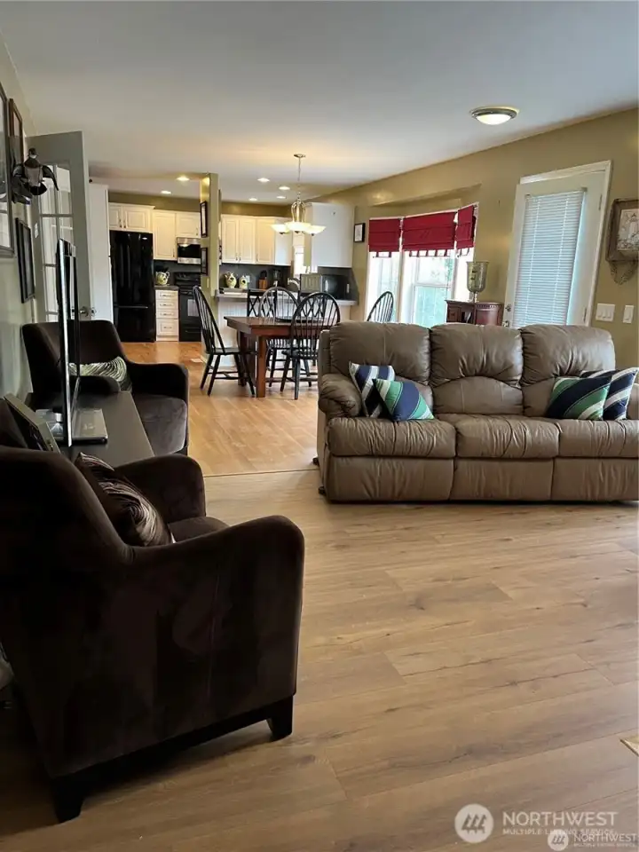 Living room staged