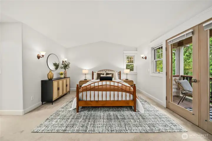On the 2nd floor, find your retreat in this luxurious primary bedroom.