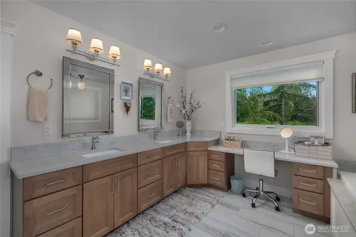 Lighting and counters throughout, large walk in closet too!