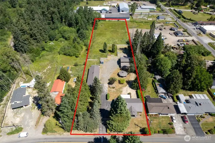 Sale includes 2 1+ acre lots for a total of just shy 2.5 acres.