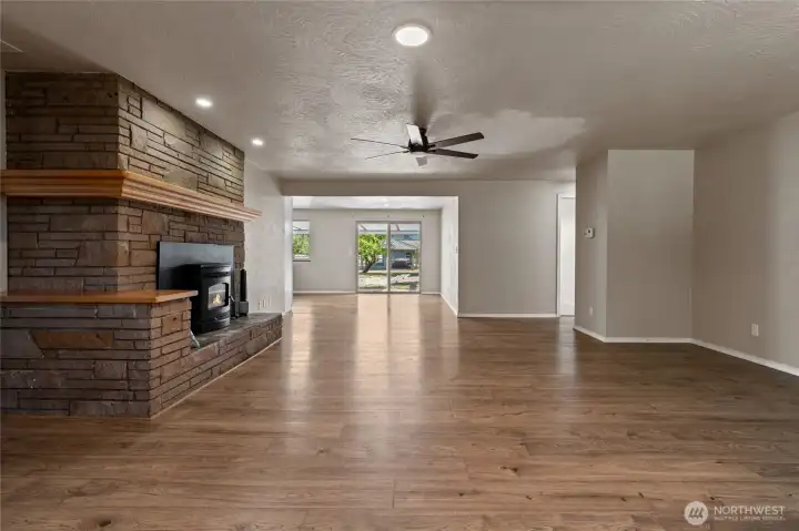 Pellet Stove in the living room