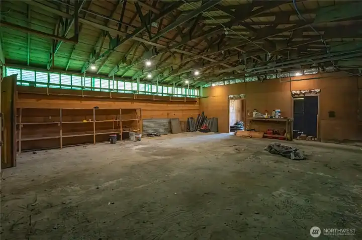 Interior of the garage