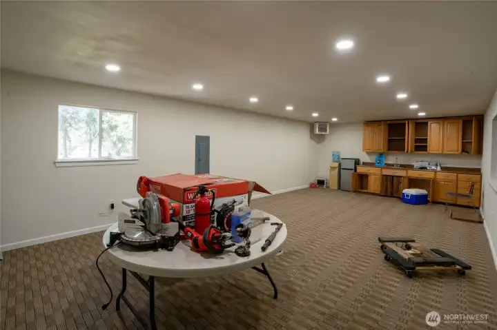Finished office in the garage