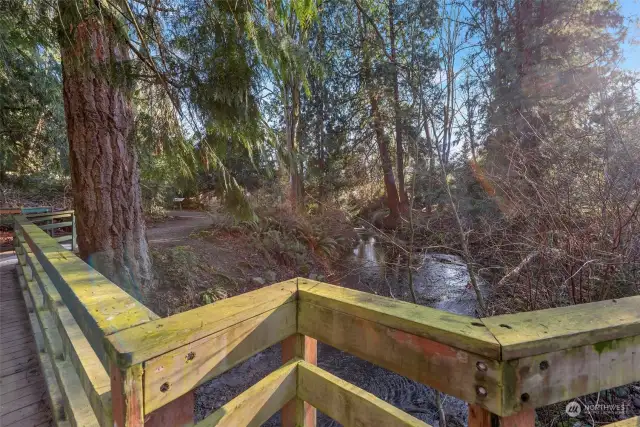 Access Longfellow Creek Trail from the backyard