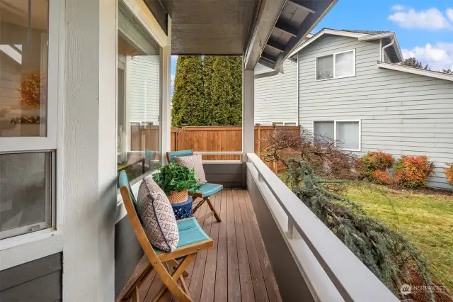 Covered front porch.