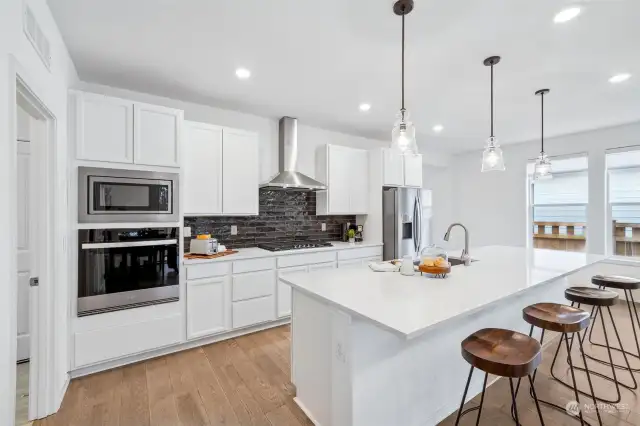 Kitchen with high end appliances