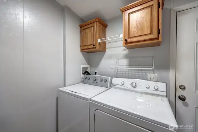 Utility/Laundry room just off the back porch.