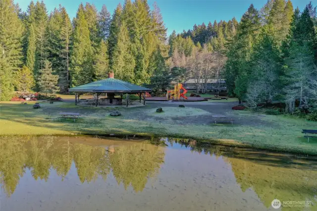One of the many parks within the Lake Cushman community