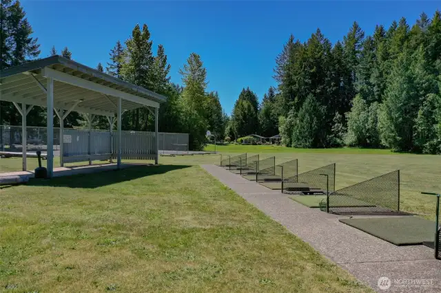 Improve your golf game or enjoy a nice walk around the golf course that is located at Lake Cushman