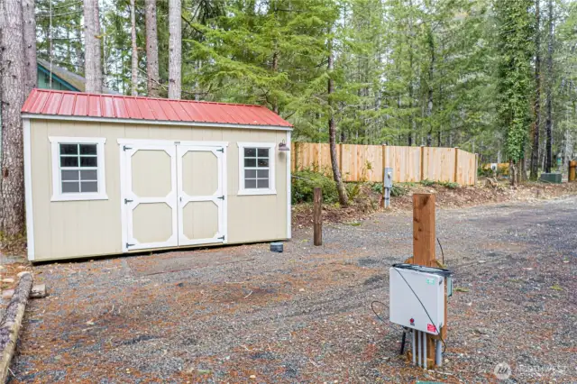 Nice and sturdy shed with plenty of space for any storage needs you have