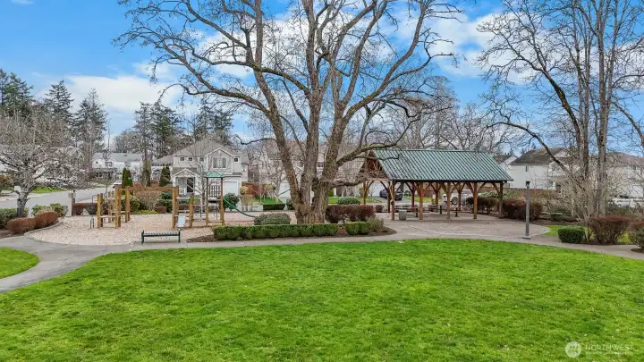 Morning walks, afternoon playtime, or meeting neighbors under the pavilion — this park becomes an extension of your backyard