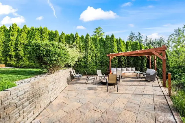 Beautifully paved and ready for entertaining