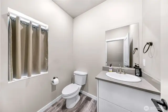 Powder room on main floor