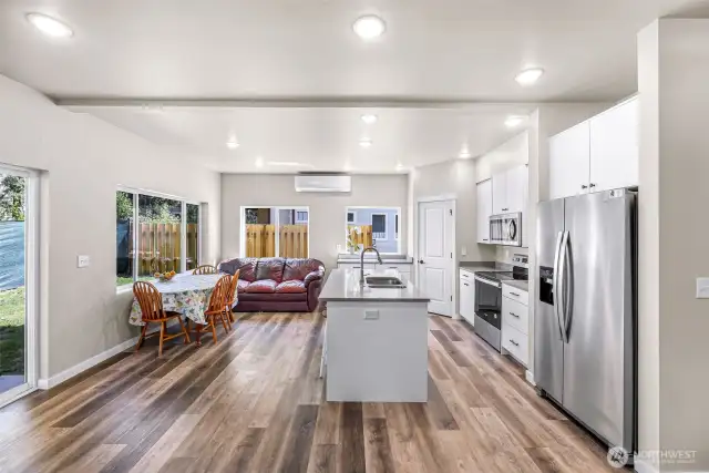 Home has luxury vinyl plank flooring throughout, easy care!