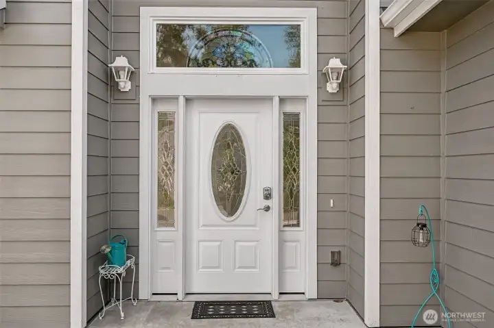 Inviting front door entrance