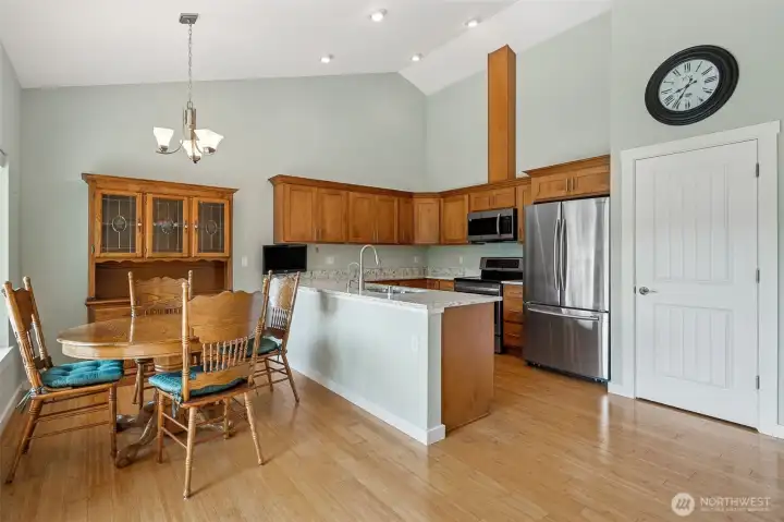 Spacious enough for dining space