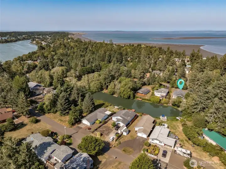 Property located close to the bay