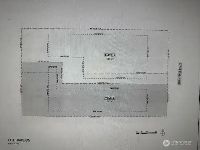 Potentially divide into 2 lots