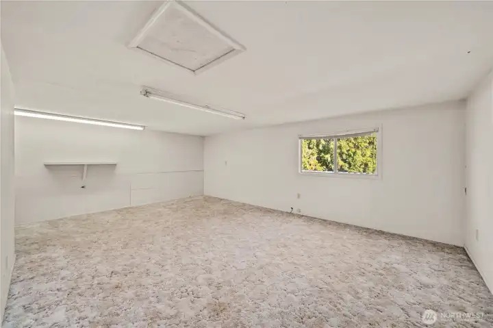 additional finished storage or office space in shop