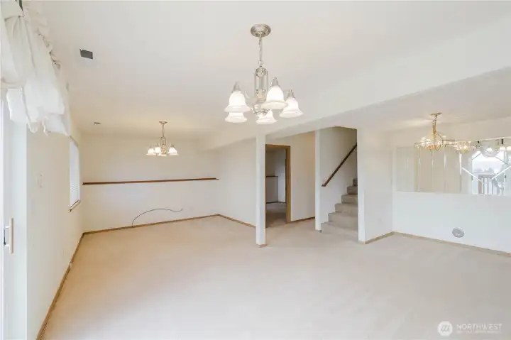 Another view of the downstairs family room!
