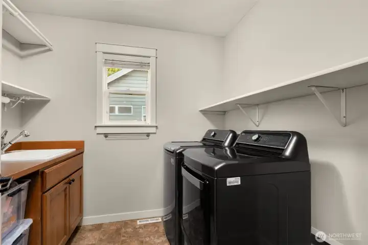Upstairs utility room