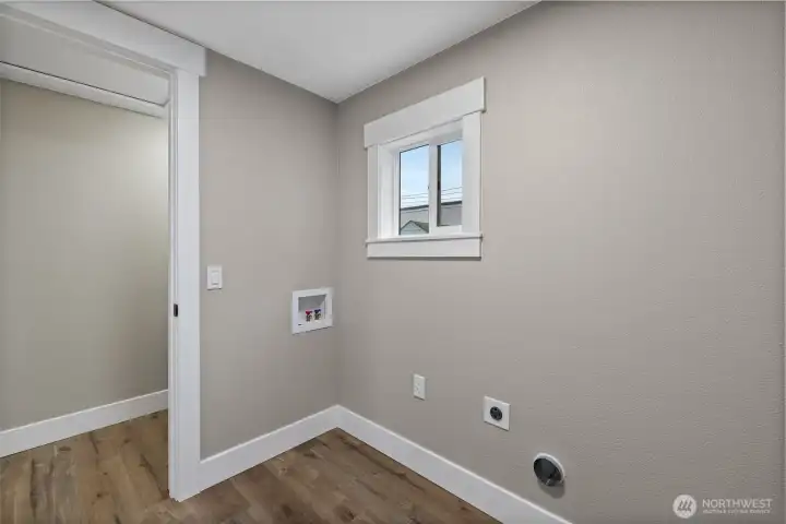 Separate laundry/utility room