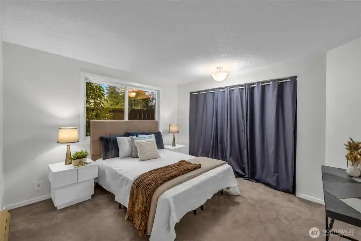 The owner's suite is a calm and comfortable retreat to start and end your day.